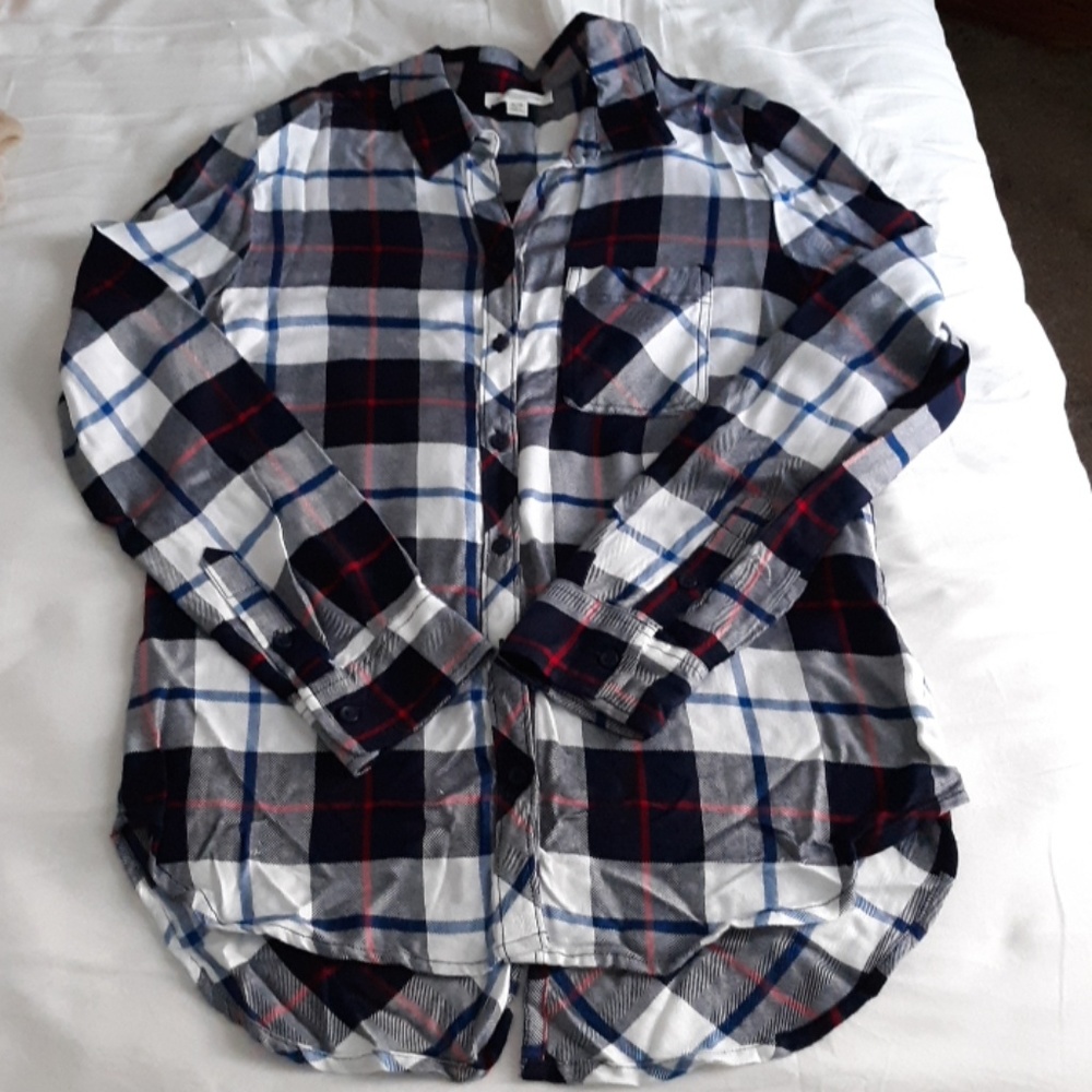 Long sleeve button up top